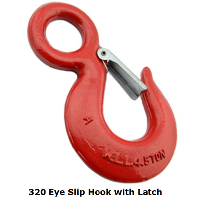 رنگ آمیزی شده 320 Clevis Latch Hook Eye Slip Hook With Latch M16.5 - M90