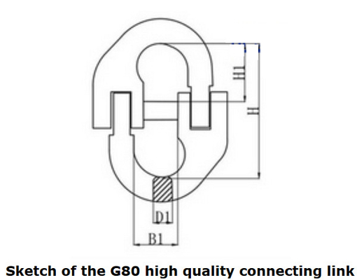 لینک اتصال رنگی رنگی قلاب G80 6 تا 30/32 میلی متر