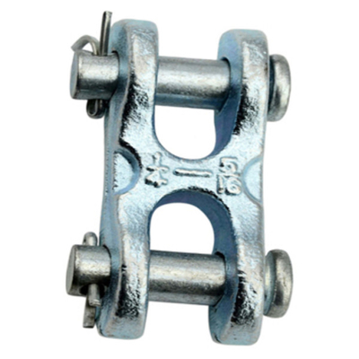 2.1T - 7.48T Drop Forged Master Link گالوانیزه Twin Clevis Link ISO