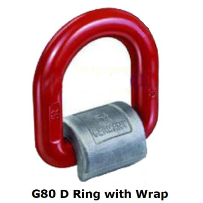 فولاد کربن فورج D Ring با پوشش قدرتی G80 جوش در حلقه های D با پوشش