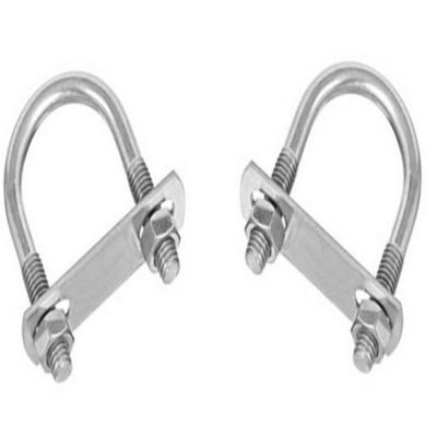 پیچ و مهره نعل اسبی شکل فولاد کربنی روکش روی گالوانیزه پیچ نوع U M6 50mm