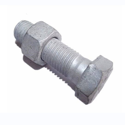 اتصالات خط برق فولاد کربنی پیچ و مهره شش گوش HDG فورج داغ درجه 6.8