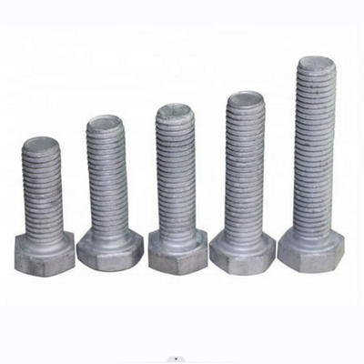 اتصالات خط برق فولاد کربنی پیچ و مهره شش گوش HDG فورج داغ درجه 6.8