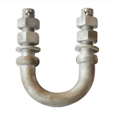 اتصالات برق 35KN HDG U Bolt 80MM - 140MM