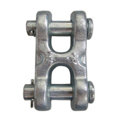 2.1T - 7.48T Drop Forged Master Link گالوانیزه Twin Clevis Link ISO